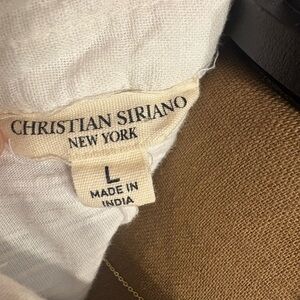 Christian Siriano Ivory and Beige Textile